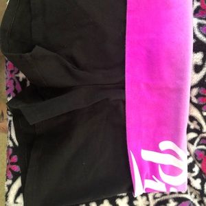Pink yoga shorts